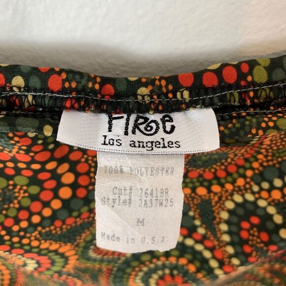 Vtg 90s Paisley Floral Midi Skirt M Brown Boho Fairy Grunge Witchy Eclectic - Picture 3 of 7